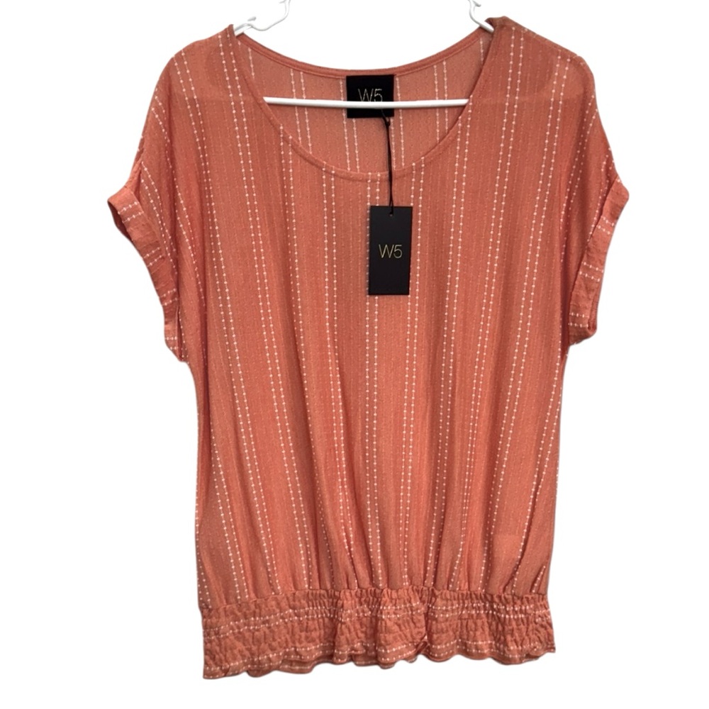 Anthropologie W5 Terracotta Blouse Size M *2161